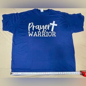 Port & Company Women’s 4XL Blue Graphic Print Short Sleeve Crew Neck T-Shirt